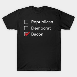 Republican Democrat Bacon T-Shirt